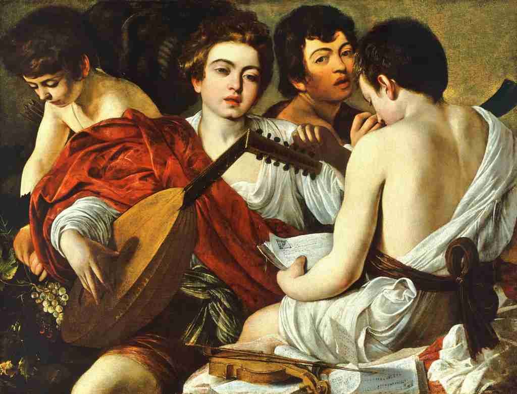 Caravaggio Michelangelo 1571 1610 The Musicians c1595 A4 Photo Print