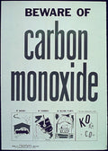 Carbon Monoxide Hazard Vintage Retro Advert Ads A4 Photo Print