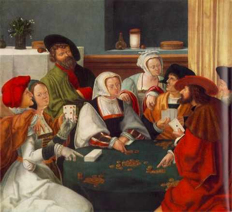 Card Players Wg A4 Photo Print