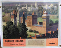 Cardiff Castle Travel By Train Railway Poster 1950S A4 12X8 Aluminium A4 Photo Print