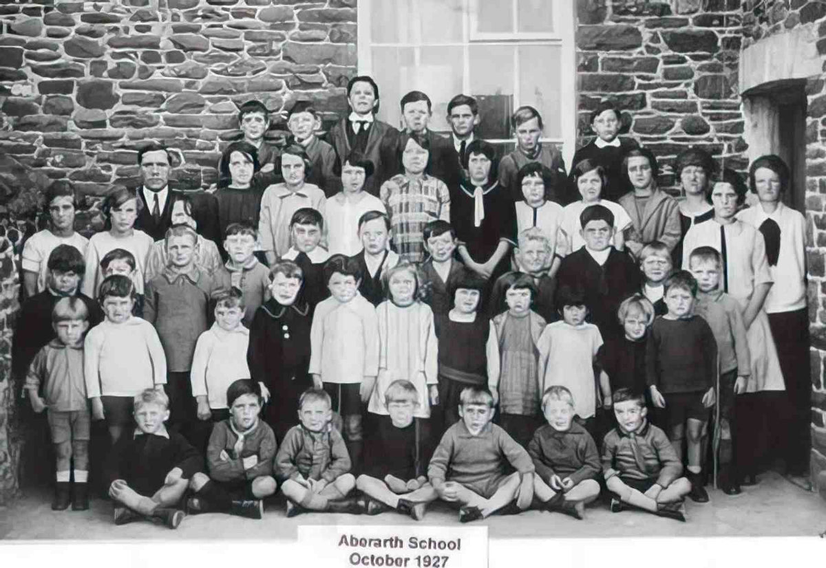 Cardiganshire Aberarth School Photo 1927 Vintage A4 Photo Print