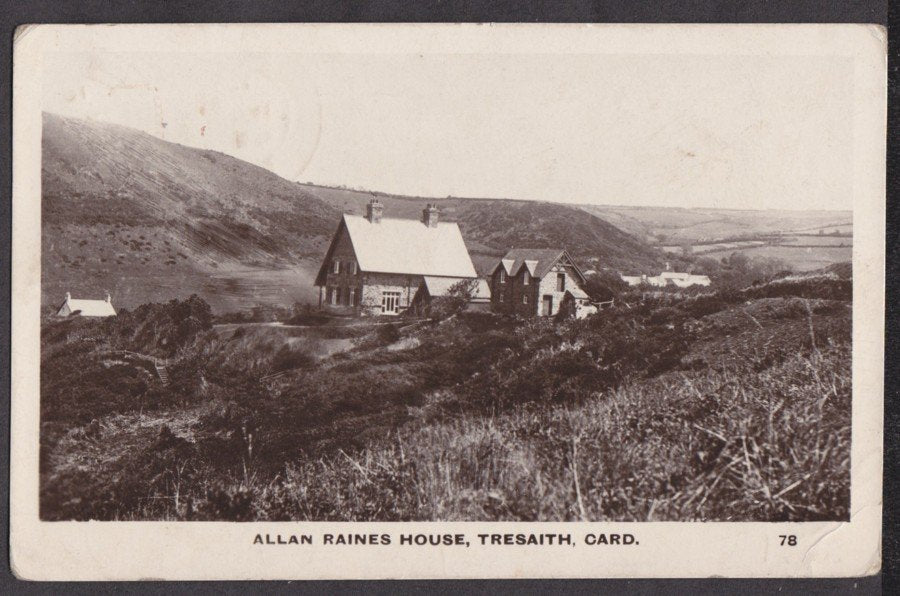 Cardiganshire Tresaith Allan Raines House In Valley Vintage A4 Photo Print