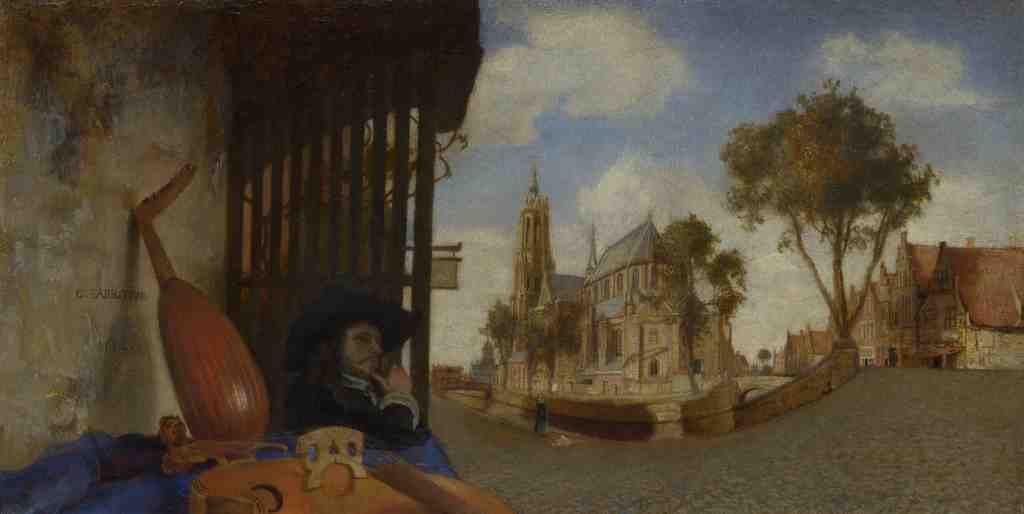 Carel Fabritius A View of Delft A4 Photo Print