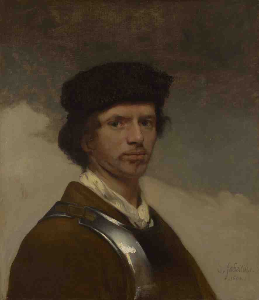 Carel Fabritius Young Man in a Fur Cap A4 Photo Print