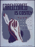 Carelessness Calendar Hand Vintage Retro Advert Poster A4 Photo Print