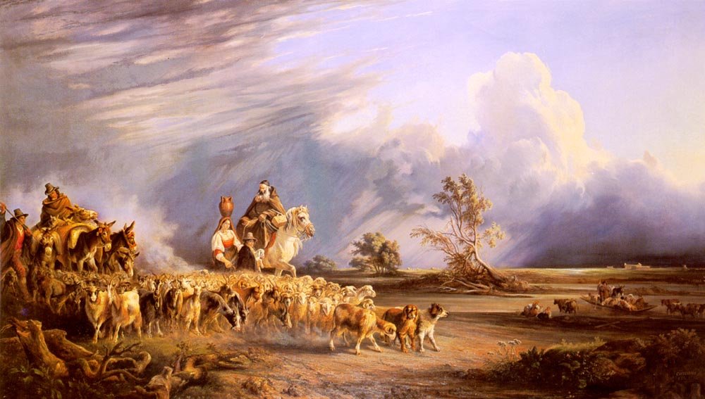 Carelli Consalvo Goat Herders In A Neapolitan Landscape Art A4 Photo Print