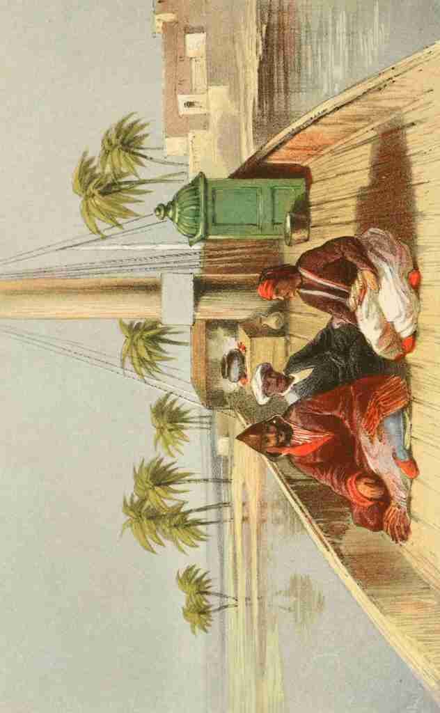 Carey MLM Four months in a Dahabëeh 1863 Boat crew A4 Photo Print