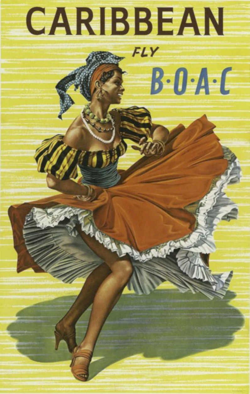 Caribbean Fly B Vintage Retro Advert Poster A4 Photo Print