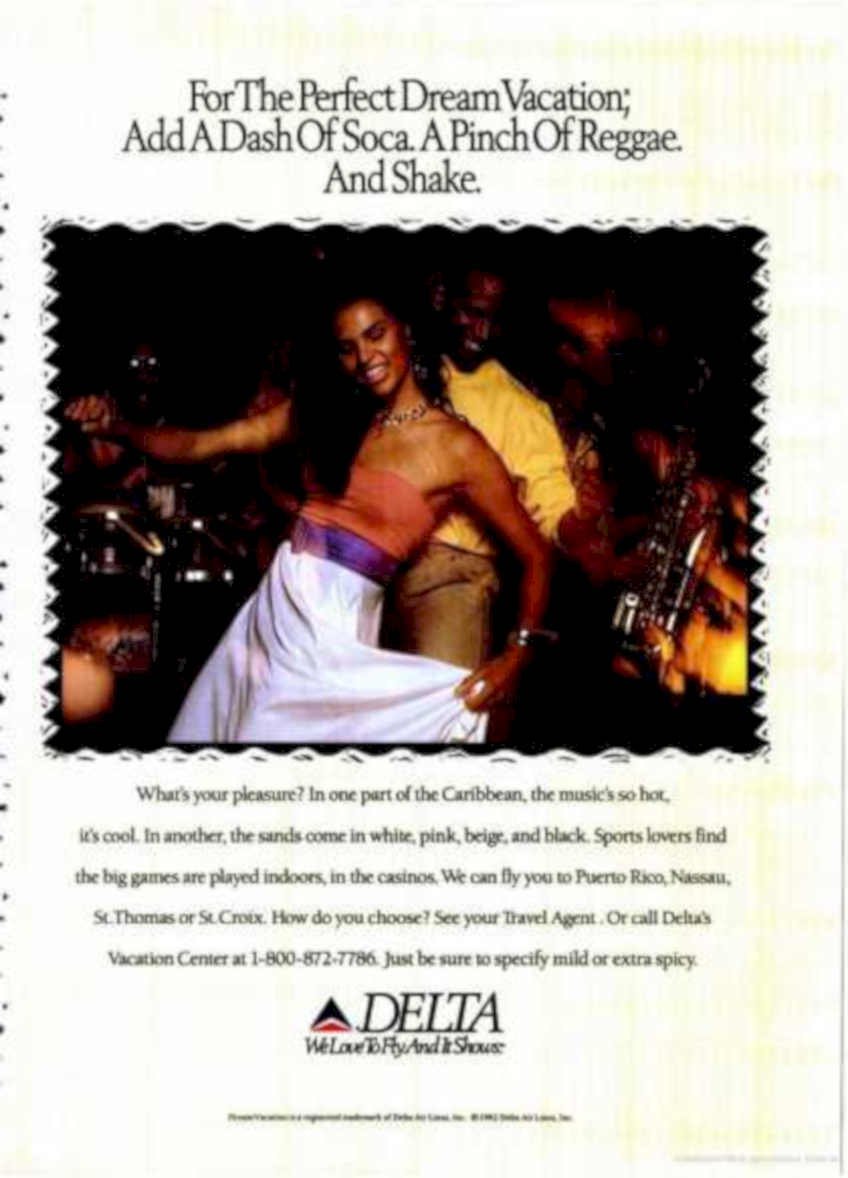 Caribbean Soca Delta Vintage Retro Advert Ads A4 Photo Print