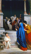 Carl Heinrich Bloch Christ Teaching at the Temple Art A4 Photo Print