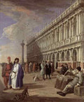 Carlevaris Luca The Piazzetta And The Library  A4 Photo Print