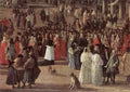 Carlevaris Luca The Reception Of Cardinal Cesar D Estrees Detail  A4 Photo Print