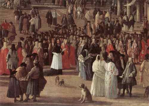 Carlevaris Luca The Reception Of Cardinal Cesar D Estrees Detail  A4 Photo Print