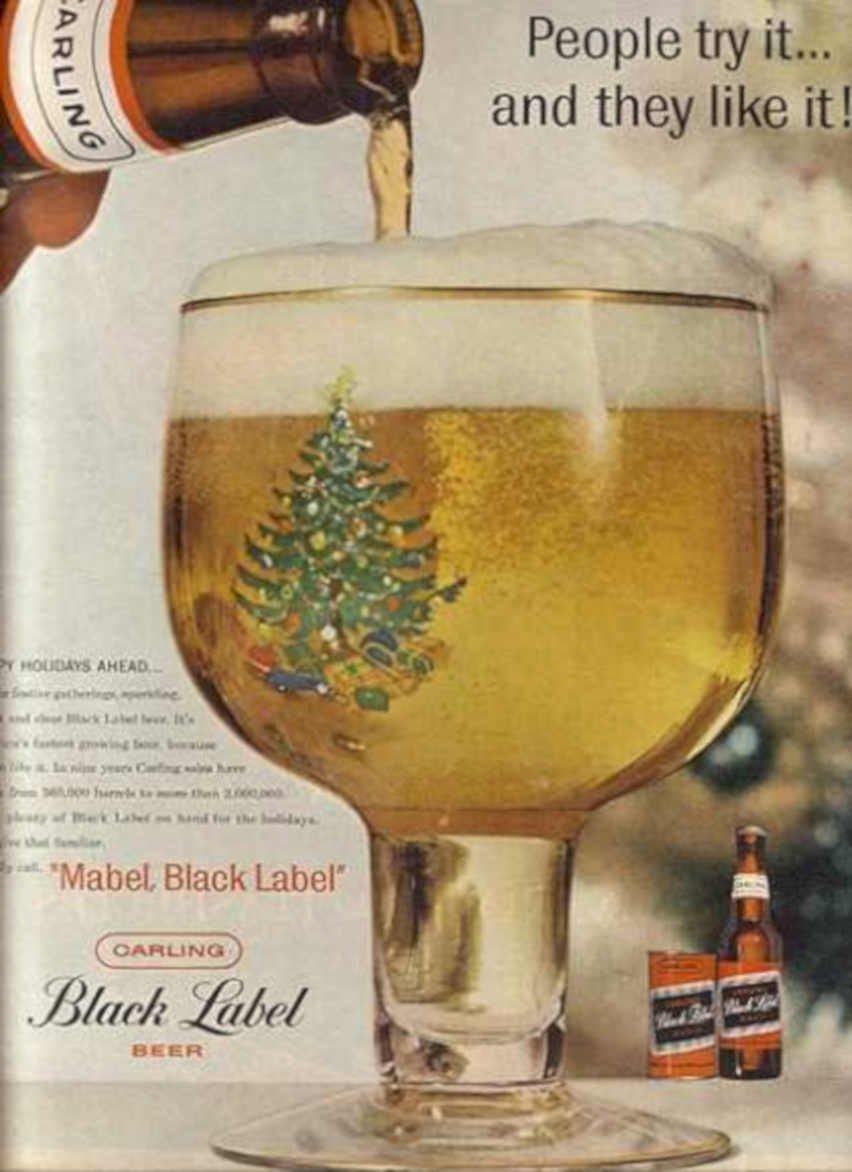 Carling Black Label 2 Vintage Retro Advert Ads A4 Photo Print