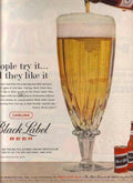 Carling Black Label Vintage Retro Advert Ads A4 Photo Print