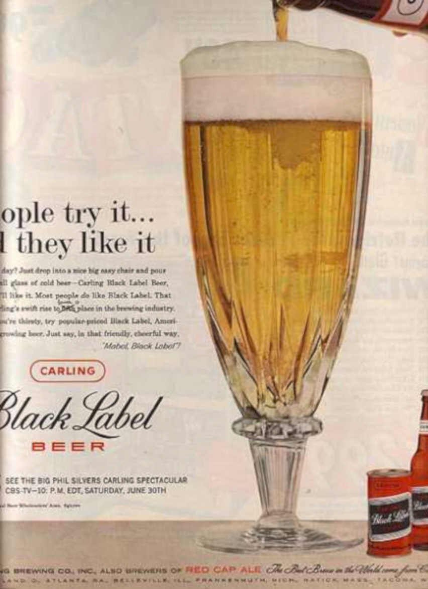 Carling Black Label Vintage Retro Advert Ads A4 Photo Print
