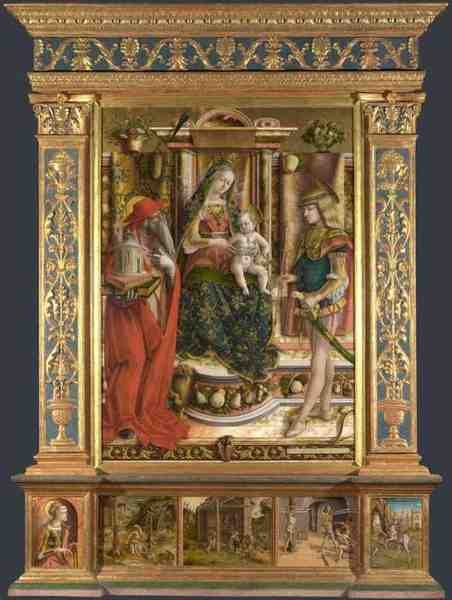 Carlo Crivelli Altarpiece From S Francesco Dei Zoccolanti, Matelica A4 Photo Print