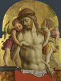 Carlo Crivelli The Dead Christ supported by Two Angels A4 Photo Print