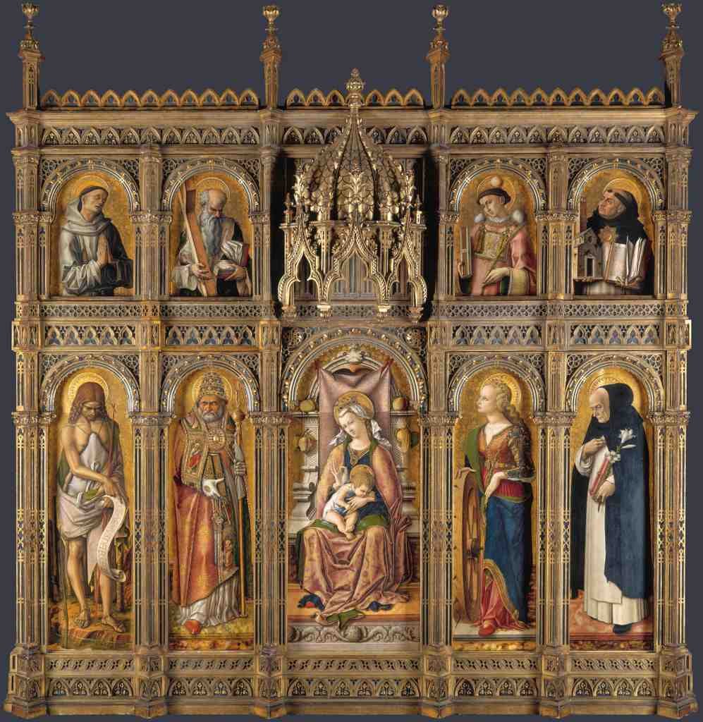 Carlo Crivelli The Demidoff Altarpiece A4 Photo Print
