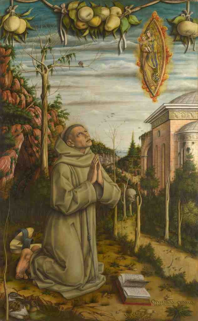 Carlo Crivelli The Vision of the Blessed Gabriele A4 Photo Print