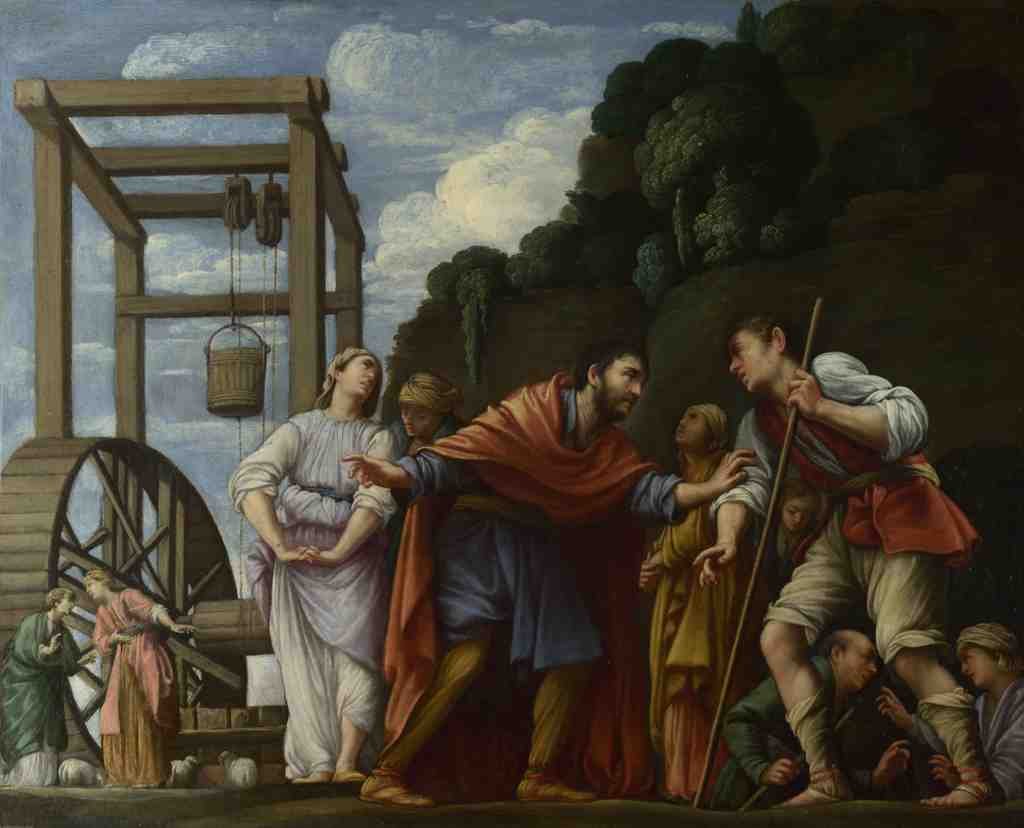 Carlo Saraceni Moses defending the Daughters of Jethro A4 Photo Print