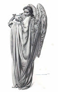 Carlos Schwabe ange lyre Art A4 Photo Print