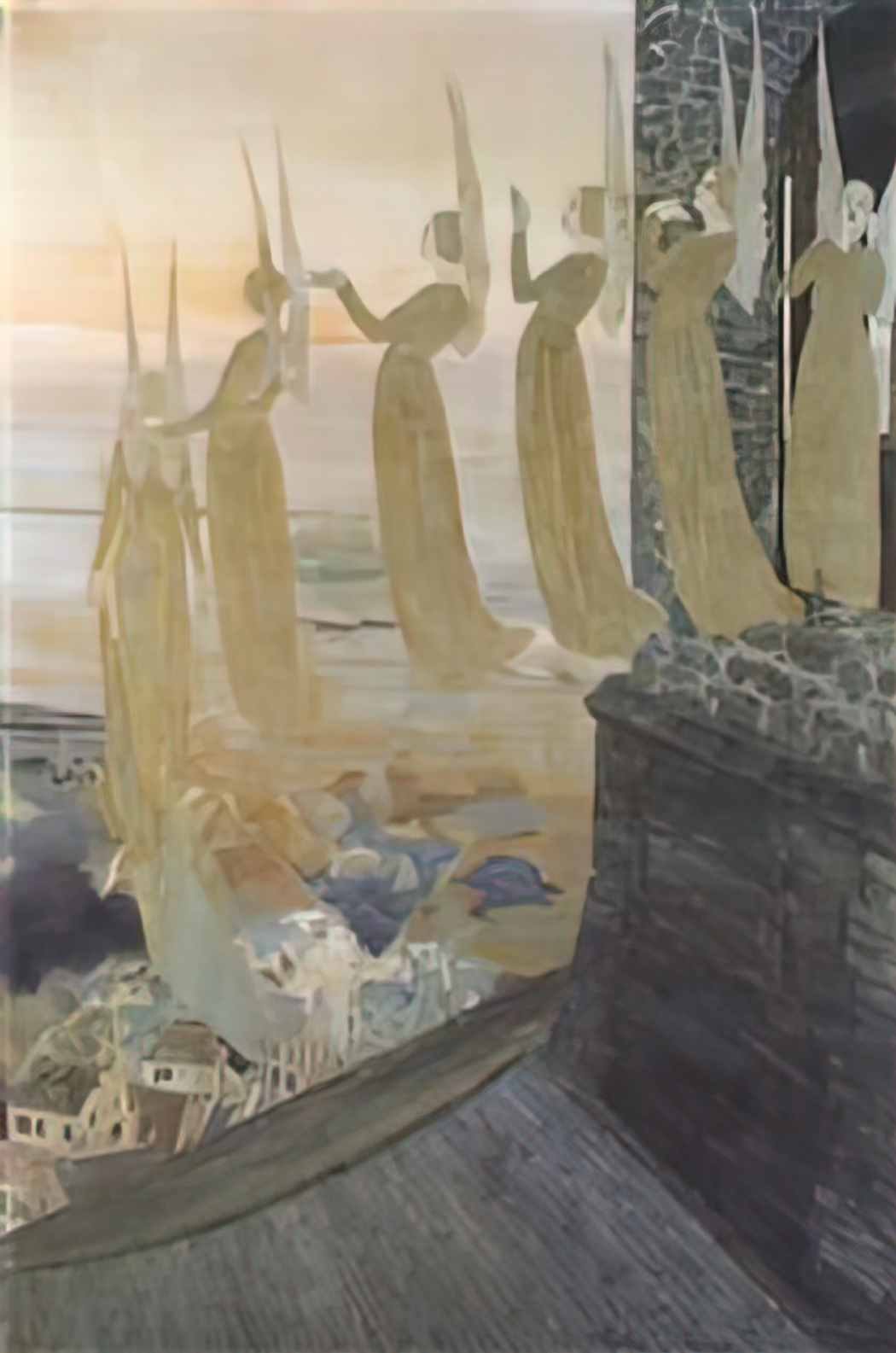 Carlos Schwabe cloches du soir Art A4 Photo Print