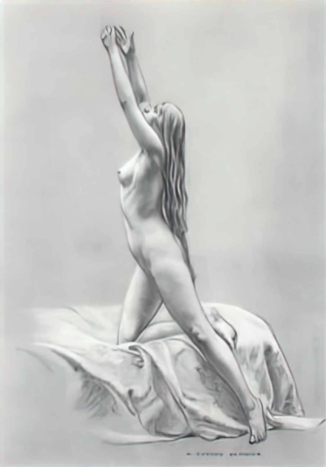 Carlos Schwabe etude de nu aspiration Art A4 Photo Print UK