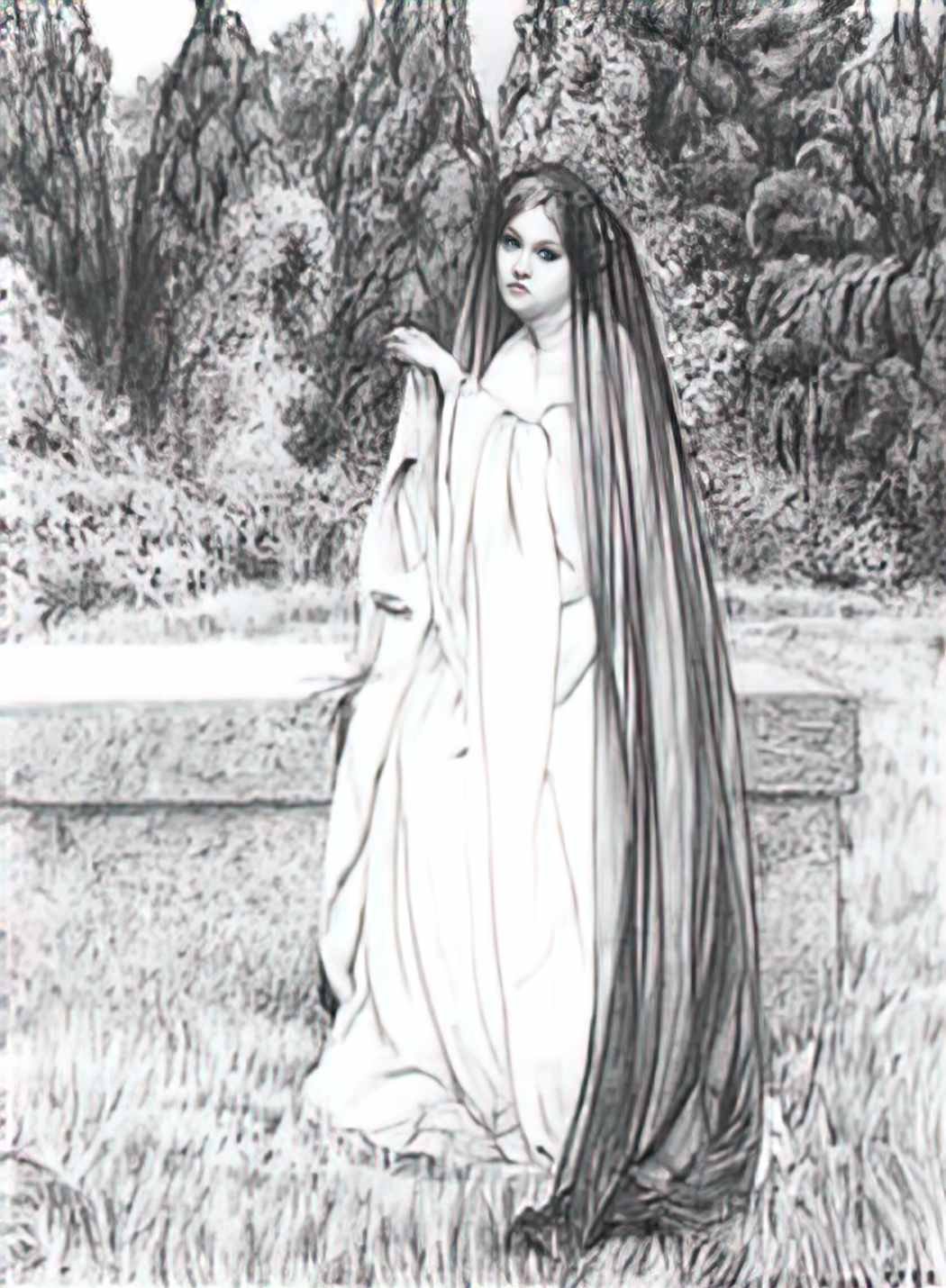 Carlos Schwabe femme drapee Art A4 Photo Print UK