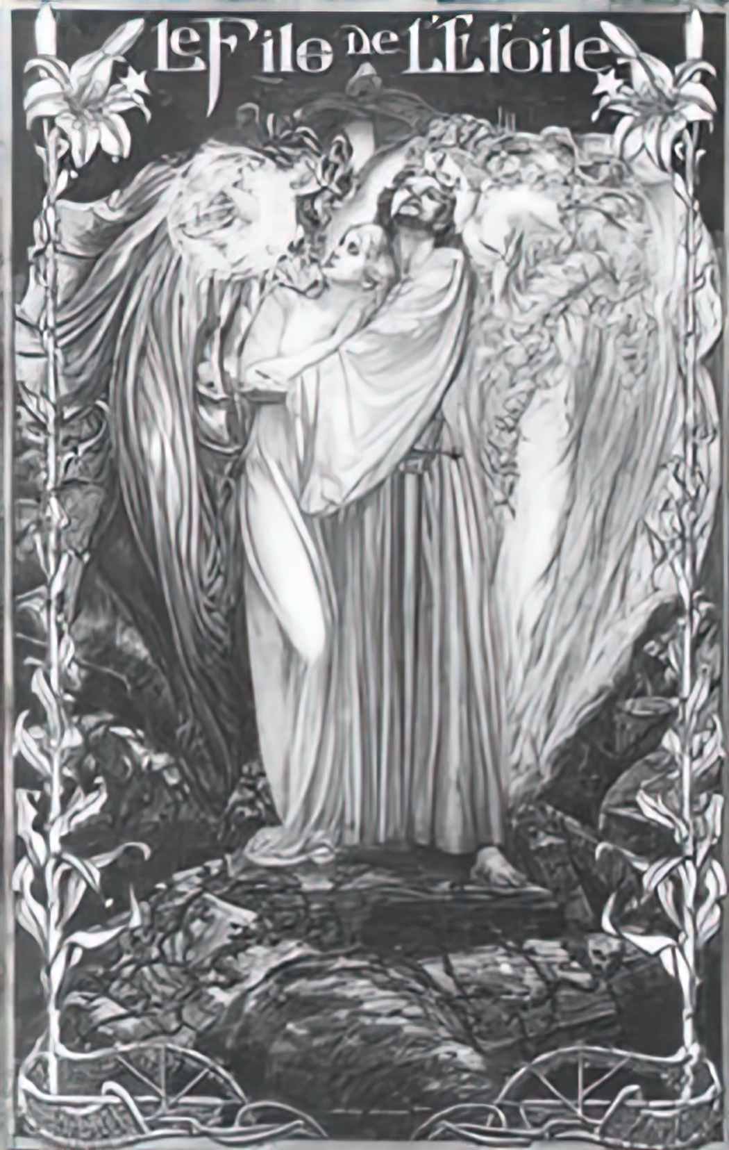 Carlos Schwabe fils etoile Art A4 Photo Print