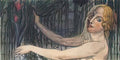 Carlos Schwabe fleurs du mal horloge Art A4 Photo Print UK