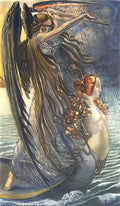Carlos Schwabe fleurs du mal mort Art A4 Photo Print UK