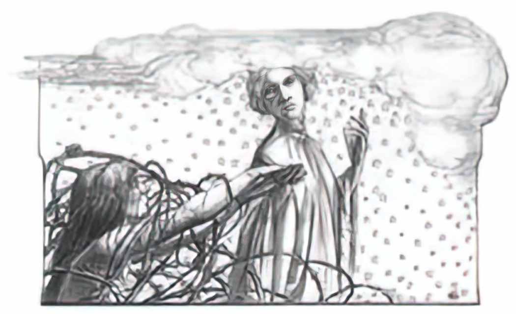 Carlos Schwabe paroles chap12 Art A4 Photo Print