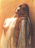 Carlos Schwabe study for the wave2 Art A4 Photo Print