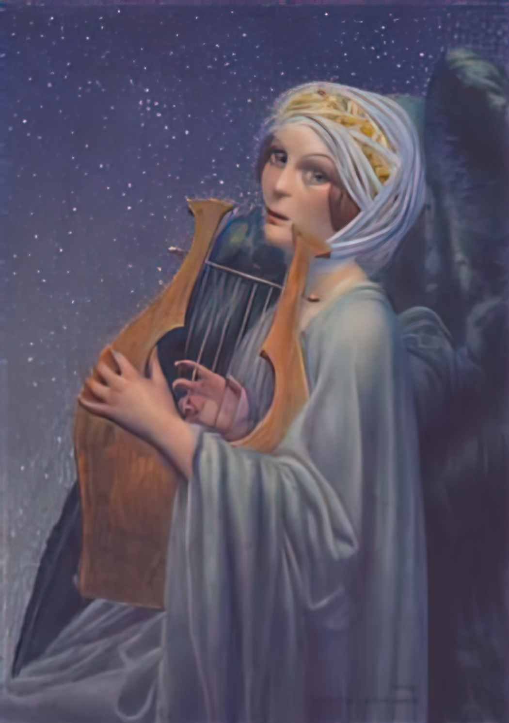 Carlos Schwabe womanwithlyre1 Art A4 Photo Print
