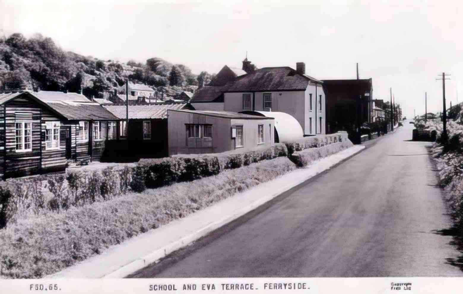 Carmarthenshire Ferryside Eva Terrace 1960s Vintage A4 Photo Print