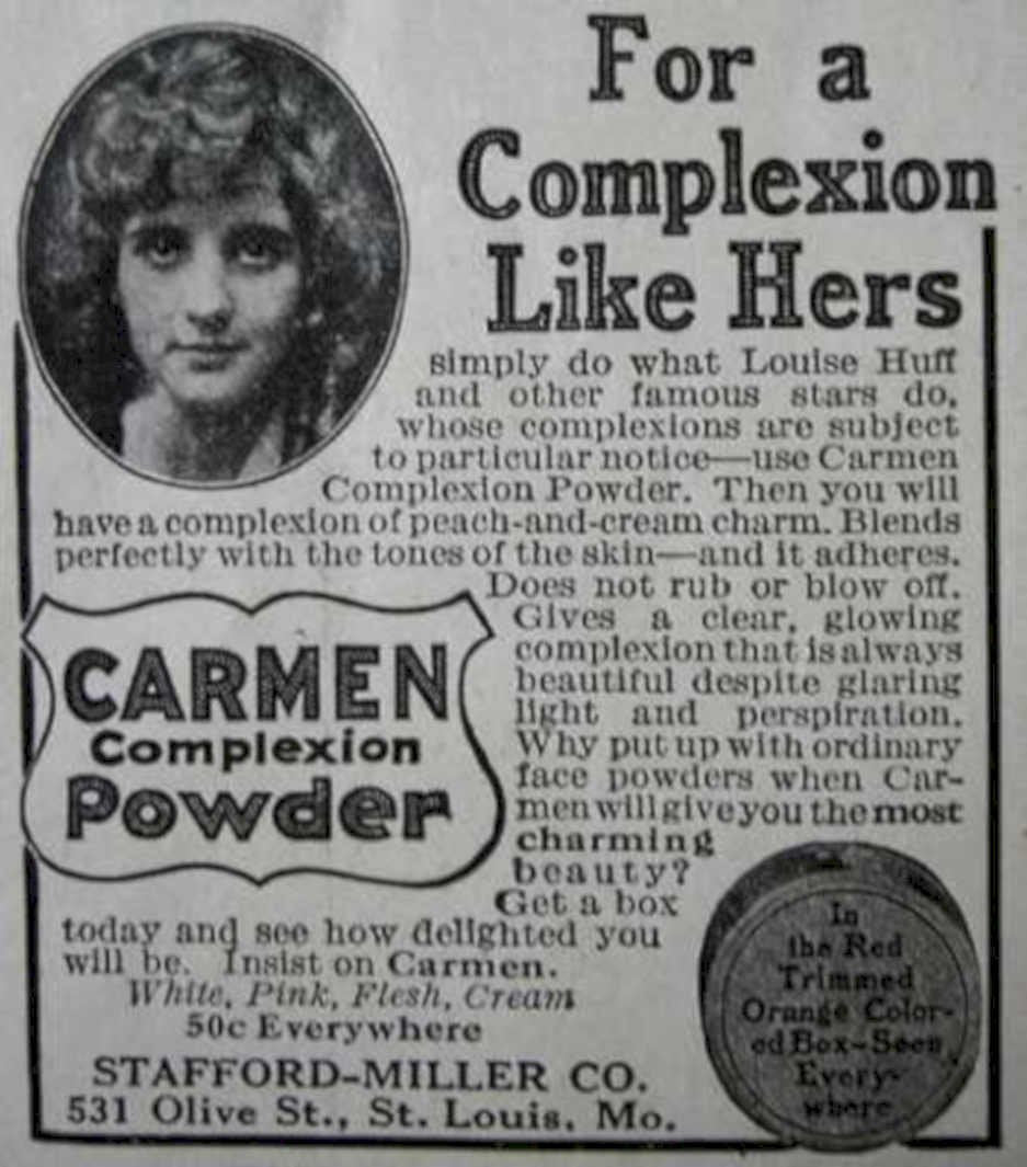 Carmen Complexion Powder Vintage Retro Advert Ads A4 Photo Print