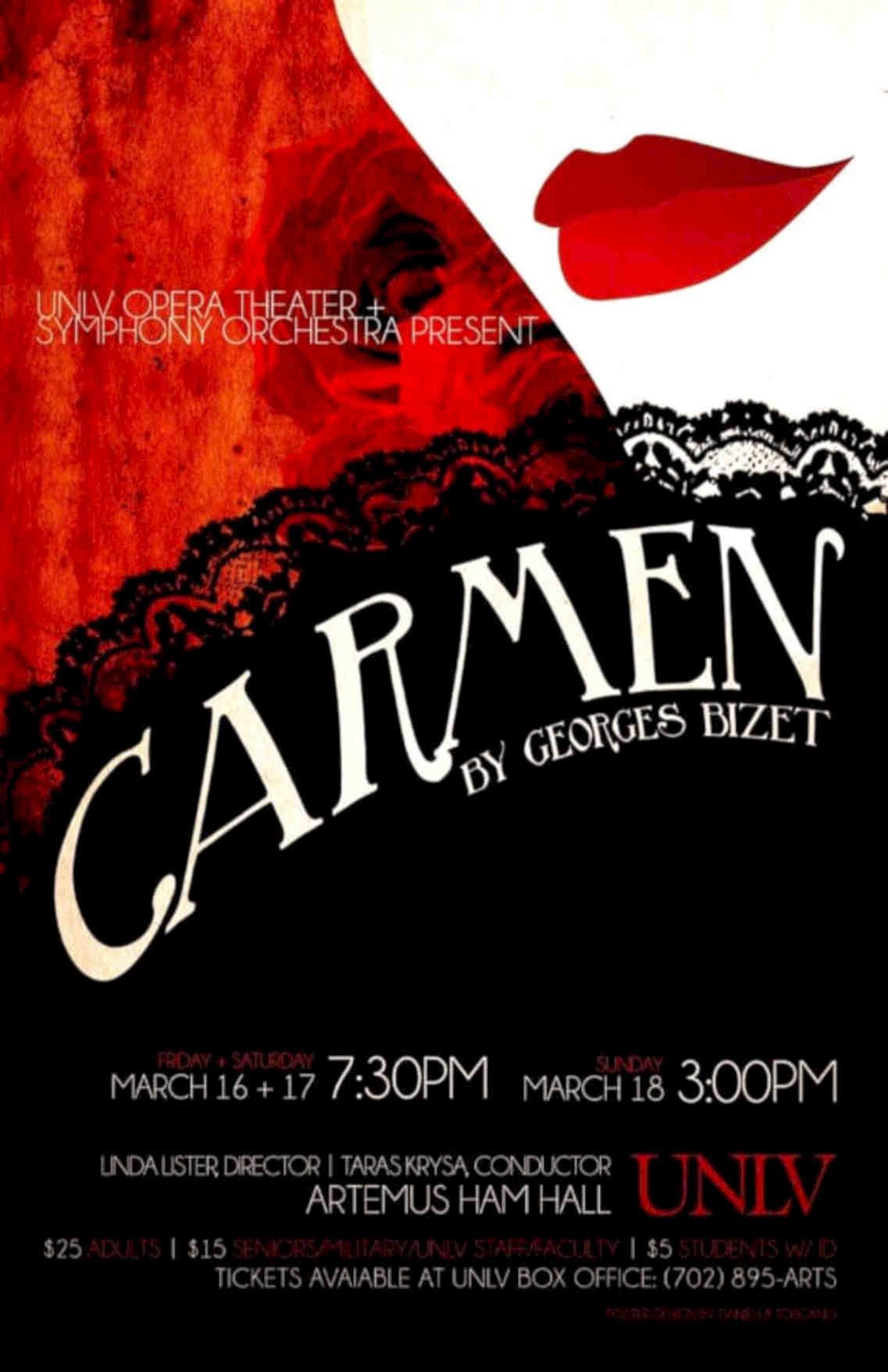 Carmen Opera Dancer Vintage Retro Advert Poster A4 Photo Print