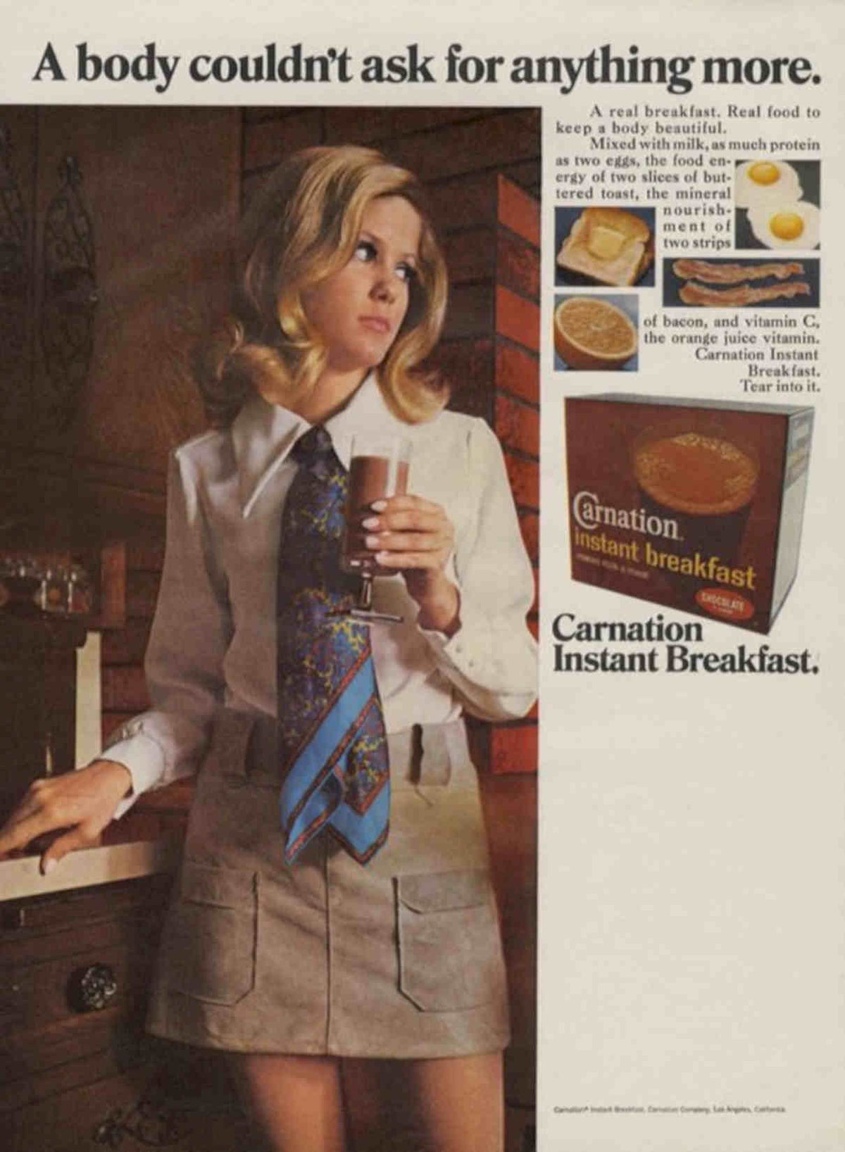 Carnation Breakfast Table Vintage Retro Advert Poster A4 Photo Print