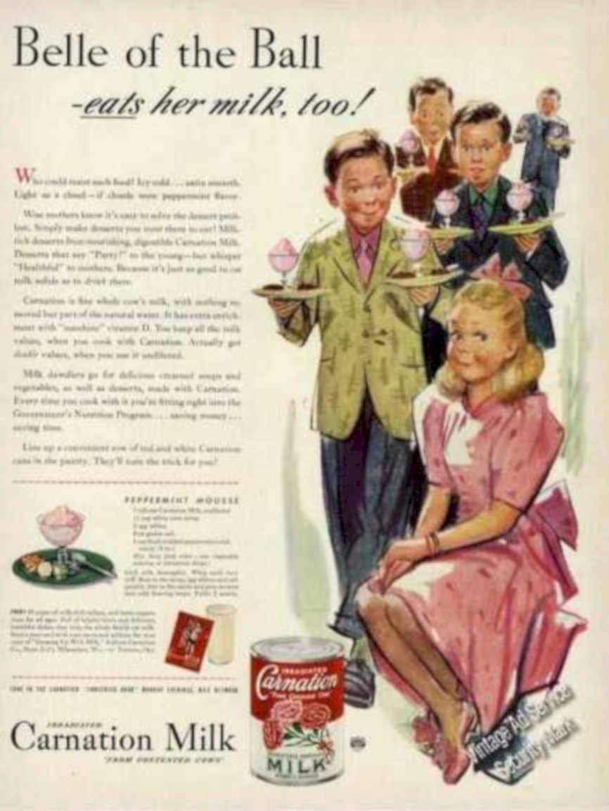 Carnation Milk Ball Vintage Retro Advert Ads A4 Photo Print