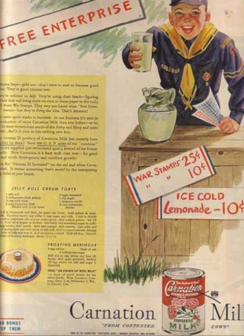 Carnation Milk Scout Vintage Retro Advert Ads A4 Photo Print