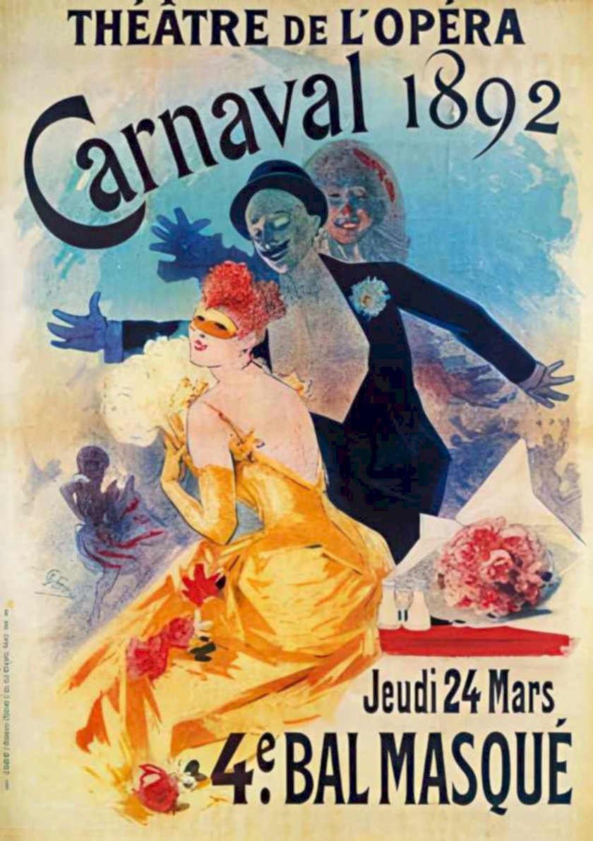 Carnaval 1892 Dancer Vintage Retro Advert Ads A4 Photo Print