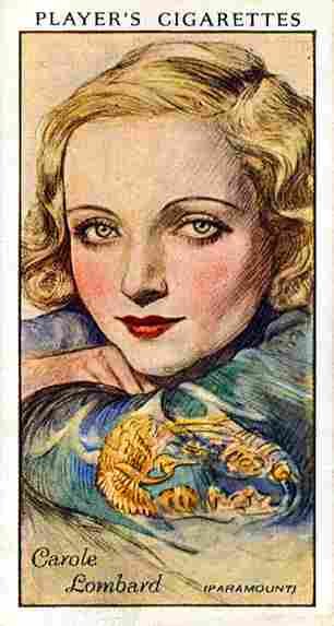 Carole Lombard Cigarette Card 1 film star poster A4 Photo Print