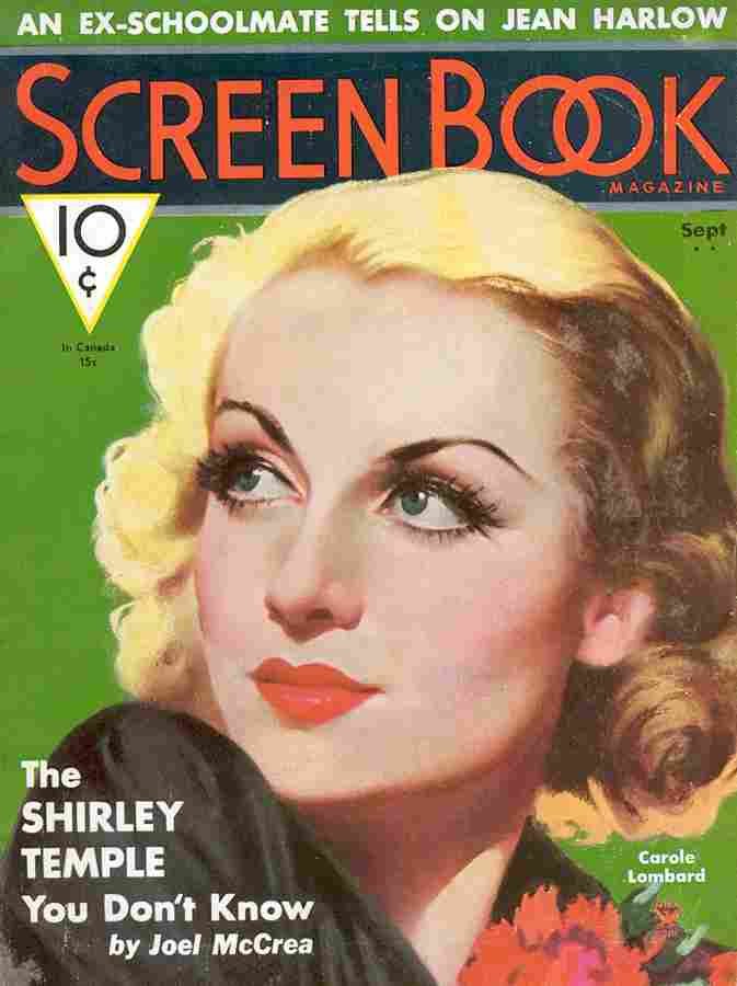 Carole Lombard Screen Book 1 film star poster A4 Photo Print