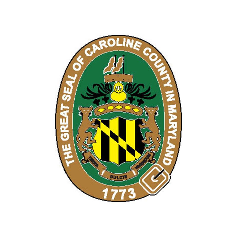 Caroline County Seal N4881 A4 Photo Print