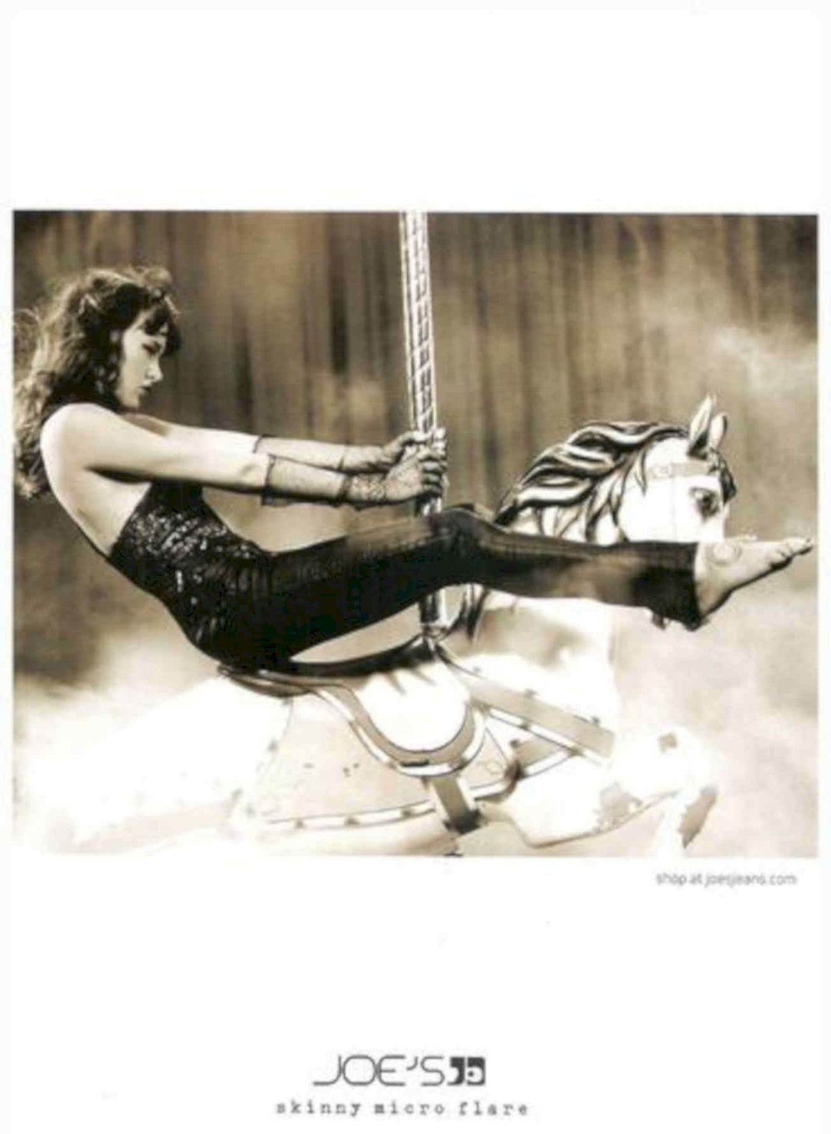 Carousel Joejeans Skinny Vintage Retro Advert Poster A4 Photo Print