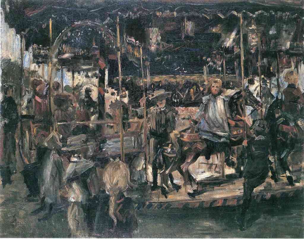 Carousel Lovis Corinth Impressionism European A4 Photo Print