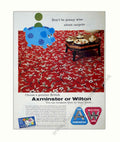 Carpet Promotion 1970s Vintage Retro Advert Poster A4 Photo Print