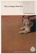 Carpet Shag Rug Vintage Retro Advert Ads A4 Photo Print