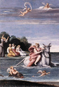 Carracci Antonio The Rape of Europa Art A4 Photo Print UK